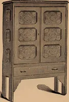 An illustration from Illustrated catalogue of chamber furniture. (1885)