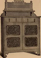 An illustration from Illustrated catalogue of chamber furniture. (1885)