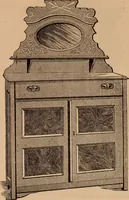 An illustration from Illustrated catalogue of chamber furniture. (1885)