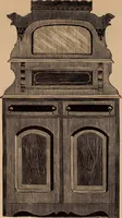 An illustration from Illustrated catalogue of chamber furniture. (1885)