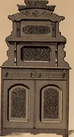 An illustration from Illustrated catalogue of chamber furniture. (1885)