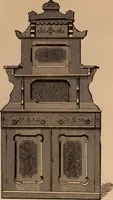 An illustration from Illustrated catalogue of chamber furniture. (1885)
