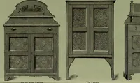 An illustration from Illustrated catalogue of chamber furniture. (1885)
