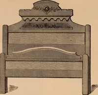 An illustration from Illustrated catalogue of chamber furniture. (1885)