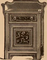 An illustration from Illustrated catalogue of chamber furniture. (1885)