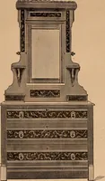 An illustration from Illustrated catalogue of chamber furniture. (1885)