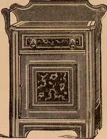 An illustration from Illustrated catalogue of chamber furniture. (1885)
