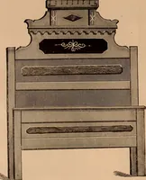 An illustration from Illustrated catalogue of chamber furniture. (1885)