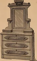 An illustration from Illustrated catalogue of chamber furniture. (1885)