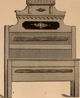 An illustration from Illustrated catalogue of chamber furniture. (1885)