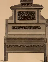 An illustration from Illustrated catalogue of chamber furniture. (1885)