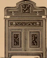 An illustration from Illustrated catalogue of chamber furniture. (1885)