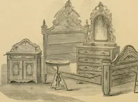 An illustration from Illustrated catalogue of chairs and furniture / manufactured by J.W. Mason & Co. (1874)