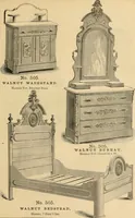 An illustration from Illustrated catalogue of chairs and furniture / manufactured by J.W. Mason & Co. (1874)