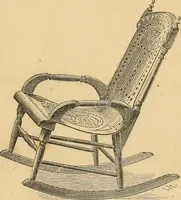 An illustration from Illustrated catalogue of chairs and furniture / manufactured by J.W. Mason & Co. (1874)