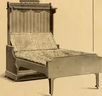 An illustration from Illustrated catalogue and price list of Boyington's automatic and chiffonier folding beds. (1885)