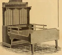 An illustration from Illustrated catalogue and price list of Boyington's automatic and chiffonier folding beds. (1885)