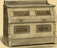 An illustration from Illustrated catalogue and price list of Boyington's automatic and chiffonier folding beds. (1885)