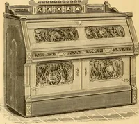 An illustration from Illustrated catalogue and price list of Boyington's automatic and chiffonier folding beds. (1885)