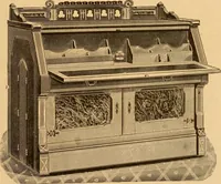 An illustration from Illustrated catalogue and price list of Boyington's automatic and chiffonier folding beds. (1885)