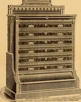 An illustration from Illustrated catalogue and price list of Boyington's automatic and chiffonier folding beds. (1885)