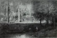 An illustration from Illustrated catalogue of the highly important collection of foreign and American paintings, to be sold at unrestricted public sale in the grand ballroom of the Plaza Hotel .. (1913)