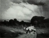 An illustration from Illustrated catalogue of the highly important collection of foreign and American paintings, to be sold at unrestricted public sale in the grand ballroom of the Plaza Hotel .. (1913)