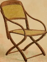 An illustration from Illustrated catalogue of folding chairs. (1871)