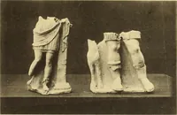 An illustration from Illustrated catalogue of classical antiquities from the site of the temple of Diana, Nemi, Italy. Discovered during excavations undertaken by the Right Hon. Lord Savile ... and given by him to the Art museum of Nottingham: with an account by Lord Savile of the discovery of the temple and the objects foundthere (1893)