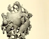 An illustration from Illustrated catalogue of an important collection of ancient Chinese art treasures comprising direct importations and rare specimens from the J. Pierpont Morgan and other famous collections : being the property of the Japanese connoisseur and expert Mr. Kano Oshima (1918)