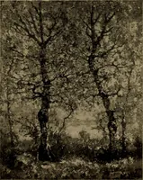 An illustration from Illustrated catalogue of the completed pictures left by the late Henry Ward Ranger, N.A. : and his collection of works by some of his contemporaries (1917)