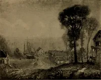 An illustration from Illustrated catalogue of the completed pictures left by the late Henry Ward Ranger, N.A. : and his collection of works by some of his contemporaries (1917)