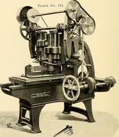 An illustration from Illustrated catalogue and general description of improved machine tools for working metal (1899)