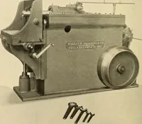 An illustration from Illustrated catalogue and general description of improved machine tools for working metal (1899)