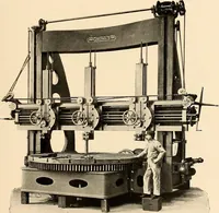 An illustration from Illustrated catalogue and general description of improved machine tools for working metal (1899)