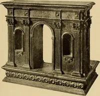 An illustration from Illustrated catalogue of the extraordinary collection of art treasures and antiquities acquired during the past year by Professore Commendatore Elia Volpi ... to be sold at unrestricted public sale at the American Art Galleries [on Monday, Tuesday and Wednesday afternoon, Dec. 17th, 18th and 19th, 1917] (1917)
