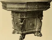 An illustration from Illustrated catalogue of the extraordinary collection of art treasures and antiquities acquired during the past year by Professore Commendatore Elia Volpi ... to be sold at unrestricted public sale at the American Art Galleries [on Monday, Tuesday and Wednesday afternoon, Dec. 17th, 18th and 19th, 1917] (1917)