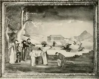 An illustration from Illustrated catalogue of the remarkable collection of ancient Chinese bronzes, beautiful old porcelains, amber and stone carvings, sumptuous eighteenth century brocades, interesting old paintings on glas and fine old carpets, rugs and furniture, from ancient palaces and temples of China comprising the private collection of a Chinese nobleman of Tien-Tsin (1914)