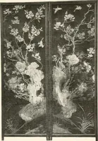 An illustration from Illustrated catalogue of the remarkable collection of ancient Chinese bronzes, beautiful old porcelains, amber and stone carvings, sumptuous eighteenth century brocades, interesting old paintings on glas and fine old carpets, rugs and furniture, from ancient palaces and temples of China comprising the private collection of a Chinese nobleman of Tien-Tsin (1914)