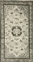 An illustration from Illustrated catalogue of the remarkable collection of ancient Chinese bronzes, beautiful old porcelains, amber and stone carvings, sumptuous eighteenth century brocades, interesting old paintings on glas and fine old carpets, rugs and furniture, from ancient palaces and temples of China comprising the private collection of a Chinese nobleman of Tien-Tsin (1914)