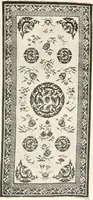 An illustration from Illustrated catalogue of the remarkable collection of ancient Chinese bronzes, beautiful old porcelains, amber and stone carvings, sumptuous eighteenth century brocades, interesting old paintings on glas and fine old carpets, rugs and furniture, from ancient palaces and temples of China comprising the private collection of a Chinese nobleman of Tien-Tsin (1914)