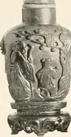 An illustration from Illustrated catalogue of the remarkable collection of ancient Chinese bronzes, beautiful old porcelains, amber and stone carvings, sumptuous eighteenth century brocades, interesting old paintings on glas and fine old carpets, rugs and furniture, from ancient palaces and temples of China comprising the private collection of a Chinese nobleman of Tien-Tsin (1914)