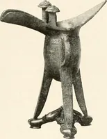 An illustration from Illustrated catalogue of the remarkable collection of ancient Chinese bronzes, beautiful old porcelains, amber and stone carvings, sumptuous eighteenth century brocades, interesting old paintings on glas and fine old carpets, rugs and furniture, from ancient palaces and temples of China comprising the private collection of a Chinese nobleman of Tien-Tsin (1914)