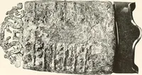 An illustration from Illustrated catalogue of the remarkable collection of ancient Chinese bronzes, beautiful old porcelains, amber and stone carvings, sumptuous eighteenth century brocades, interesting old paintings on glas and fine old carpets, rugs and furniture, from ancient palaces and temples of China comprising the private collection of a Chinese nobleman of Tien-Tsin (1914)