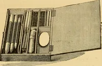 An illustration from Illustrated catalogue and price list of artists' materials, gold paint, bronze powders, metallics, metal leaf, &c. : colors and materials for china and glass painting ; colors and materials for oil, water color & pastel painting and drawing, &c. (1894)