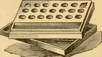 An illustration from Illustrated catalogue and price list of artists' materials, gold paint, bronze powders, metallics, metal leaf, &c. : colors and materials for china and glass painting ; colors and materials for oil, water color & pastel painting and drawing, &c. (1894)