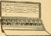Picture 66 of 151 from Illustrated catalogue and price list of artists' materials, gold paint, bronze powders, metallics, metal leaf, &c. : colors and materials for china and glass painting ; colors and materials for oil, water color & pastel painting and drawing, &c. (1894), leaf 99