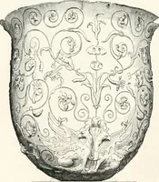 An illustration from An illustrated dictionary of words used in art and archaeology. Explaining terms frequently used in works on architecture, arms, bronzes, Christian art, colour, costume, decoration, devices, emblems, heraldry, lace, personal ornaments, pottery, painting, sculpture, &c., with their derivations (1883)
