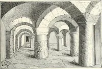 An illustration from An illustrated dictionary of words used in art and archaeology. Explaining terms frequently used in works on architecture, arms, bronzes, Christian art, colour, costume, decoration, devices, emblems, heraldry, lace, personal ornaments, pottery, painting, sculpture, &c., with their derivations (1883)