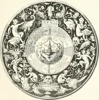 Picture 211 of 498 from An illustrated dictionary of words used in art and archaeology. Explaining terms frequently used in works on architecture, arms, bronzes, Christian art, colour, costume, decoration, devices, emblems, heraldry, lace, personal ornaments, pottery, painting, sculpture, &c., with their derivations (1883), leaf 144
